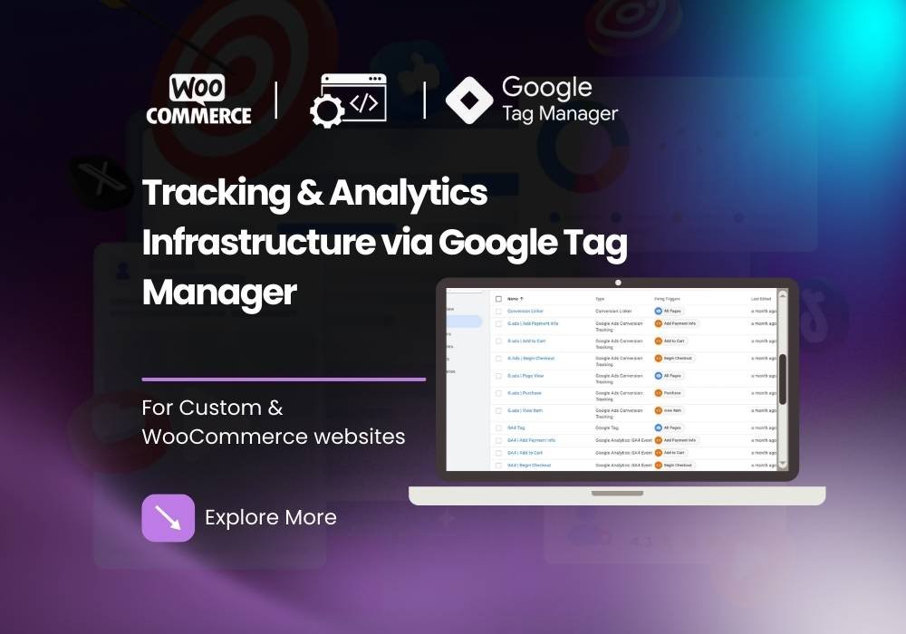 Tracking & Analytics Infrastructure via Google Tag Manager